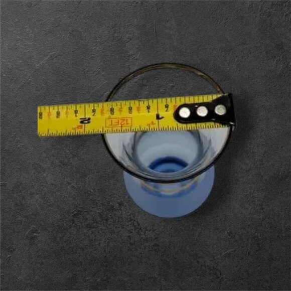 Vintage Bohemia Decanter Set with 6 Glasses Frosted Blue with Gold Gilt Trim - Picture 13 of 14